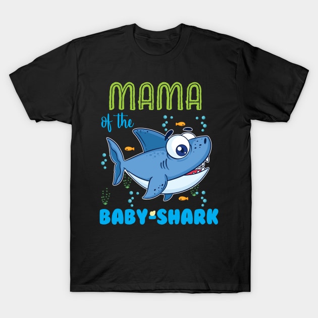 MAMA of the Baby-Shark T-Shirt by GronstadStore